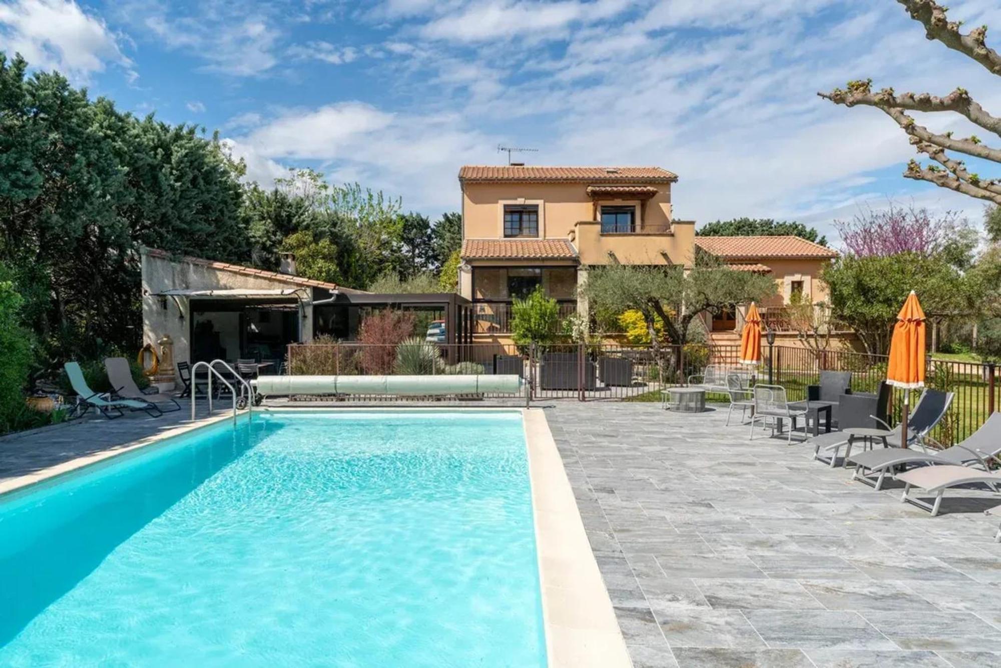 Villa Spacieuse A Vezenobres Avec Piscine Privee Exterior photo